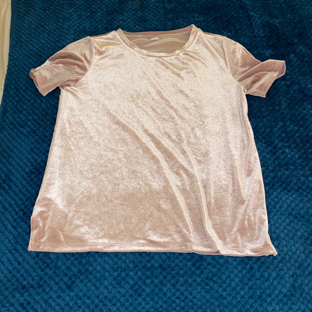 Champagne velvet old navy shirt